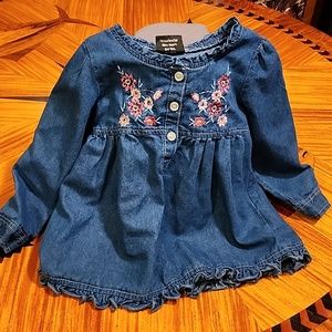 3T denim long sleeve shirt